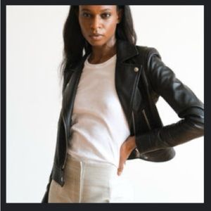 IRO Cropped Leather Jacket